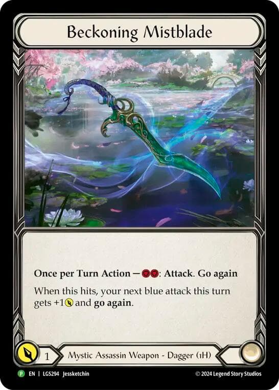 Beckoning Mistblade - LGS294 — Flesh and Blood: Promo Cards card