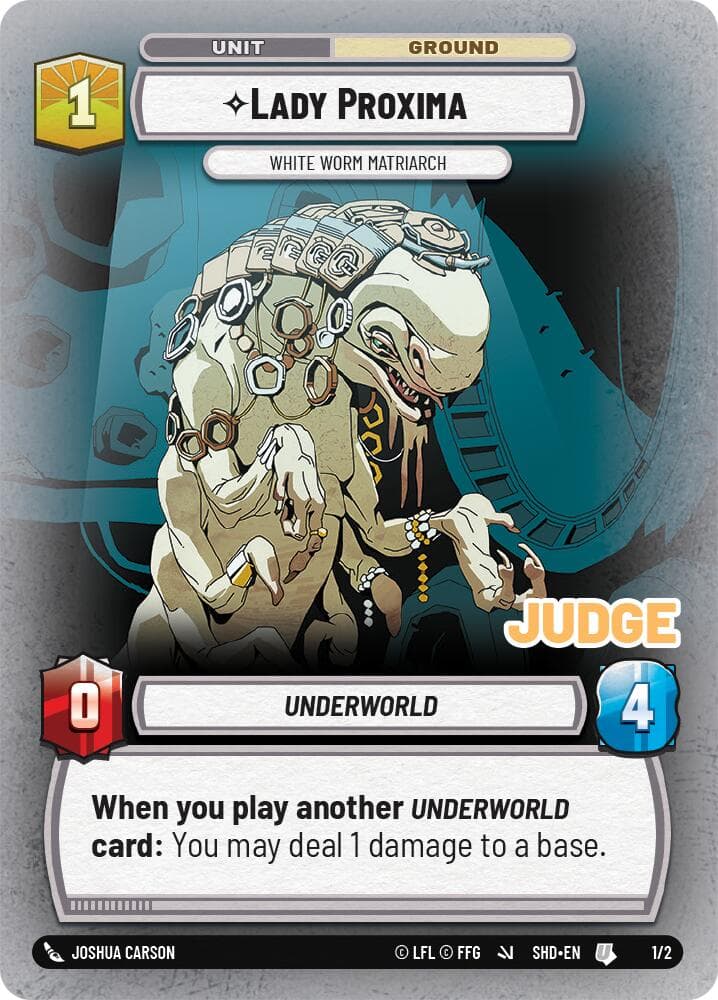 Lady Proxima - White Worm Matriarch — Judge Promos card