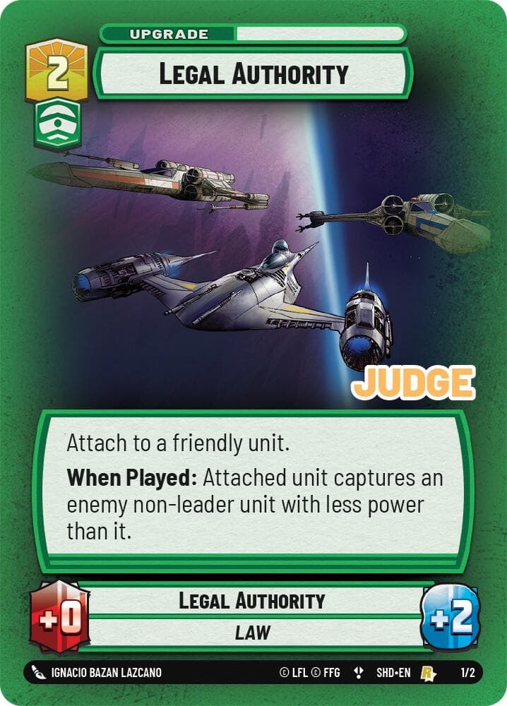 Legal Authority — Judge Promos card