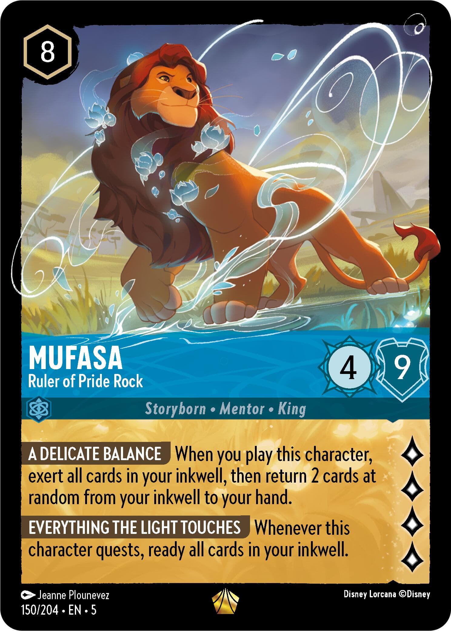 Mufasa - Ruler of Pride Rock — Shimmering Skies card
