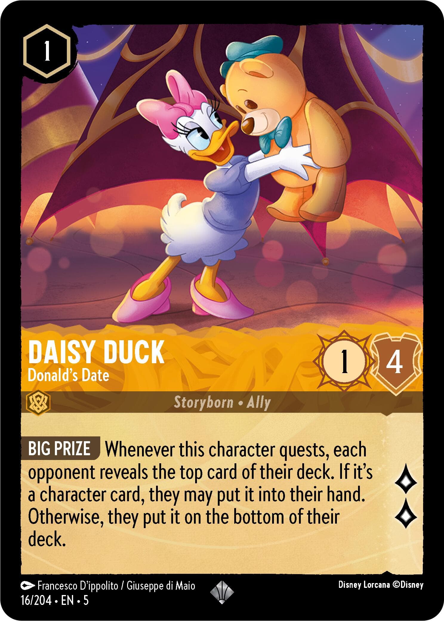 Daisy Duck - Donald's Date — Shimmering Skies card