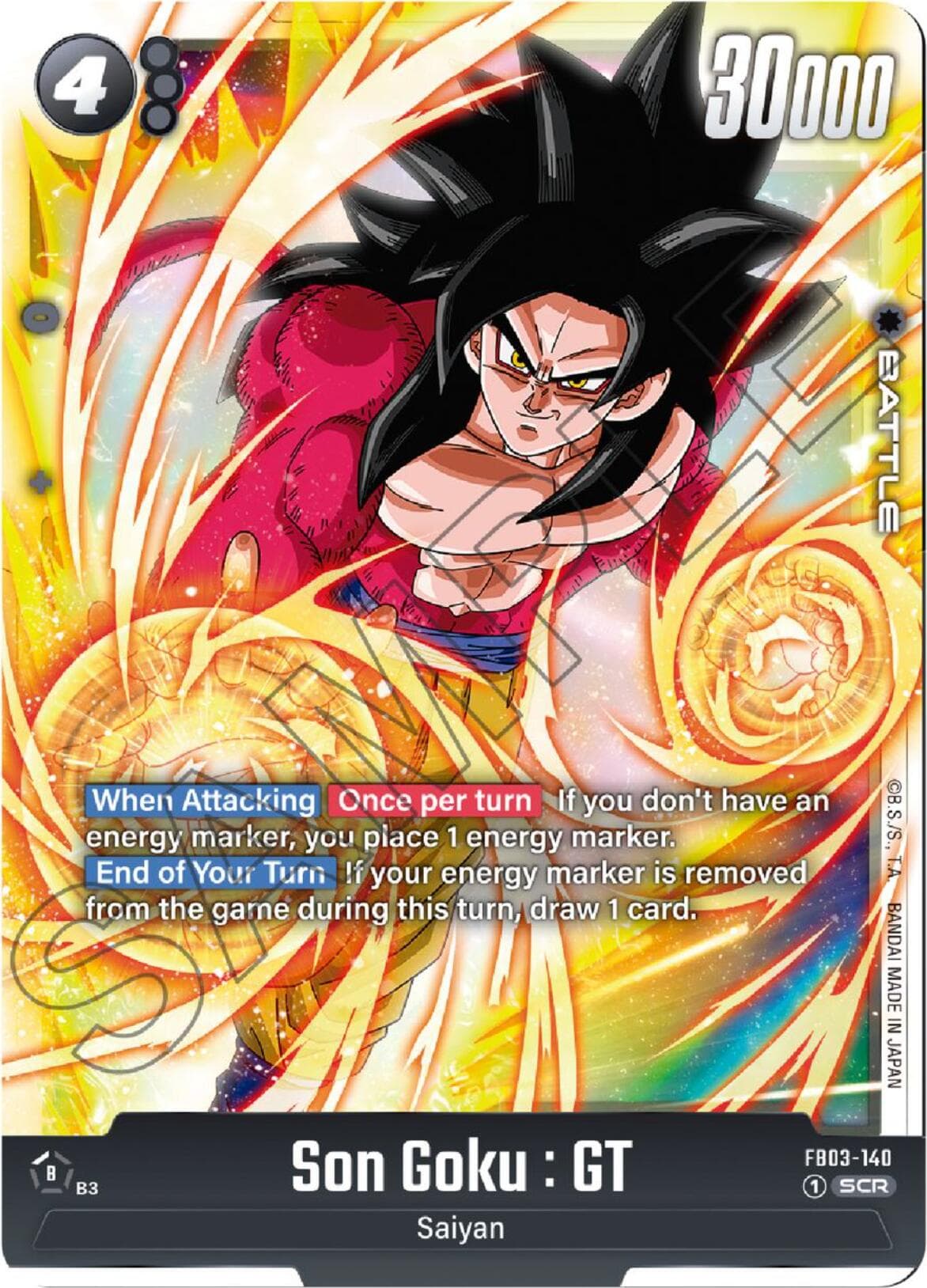 Son Goku : GT - FB03-140 — Raging Roar card