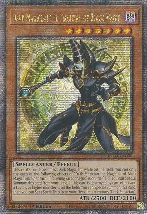 Dark Magician the Magician of Black Magic (Quarter Century Secret Rare) — The Infinite Forbidden card