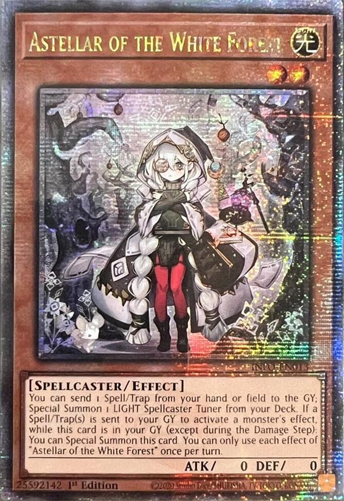 Astellar of the White Forest (Quarter Century Secret Rare) — The Infinite Forbidden card