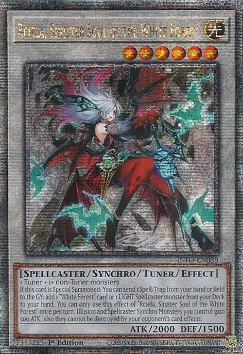 Rciela, Sinister Soul of the White Forest (Quarter Century Secret Rare) — The Infinite Forbidden card