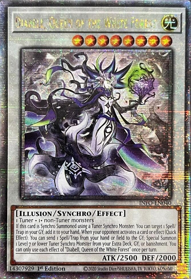 Diabell, Queen of the White Forest (Quarter Century Secret Rare) — The Infinite Forbidden card