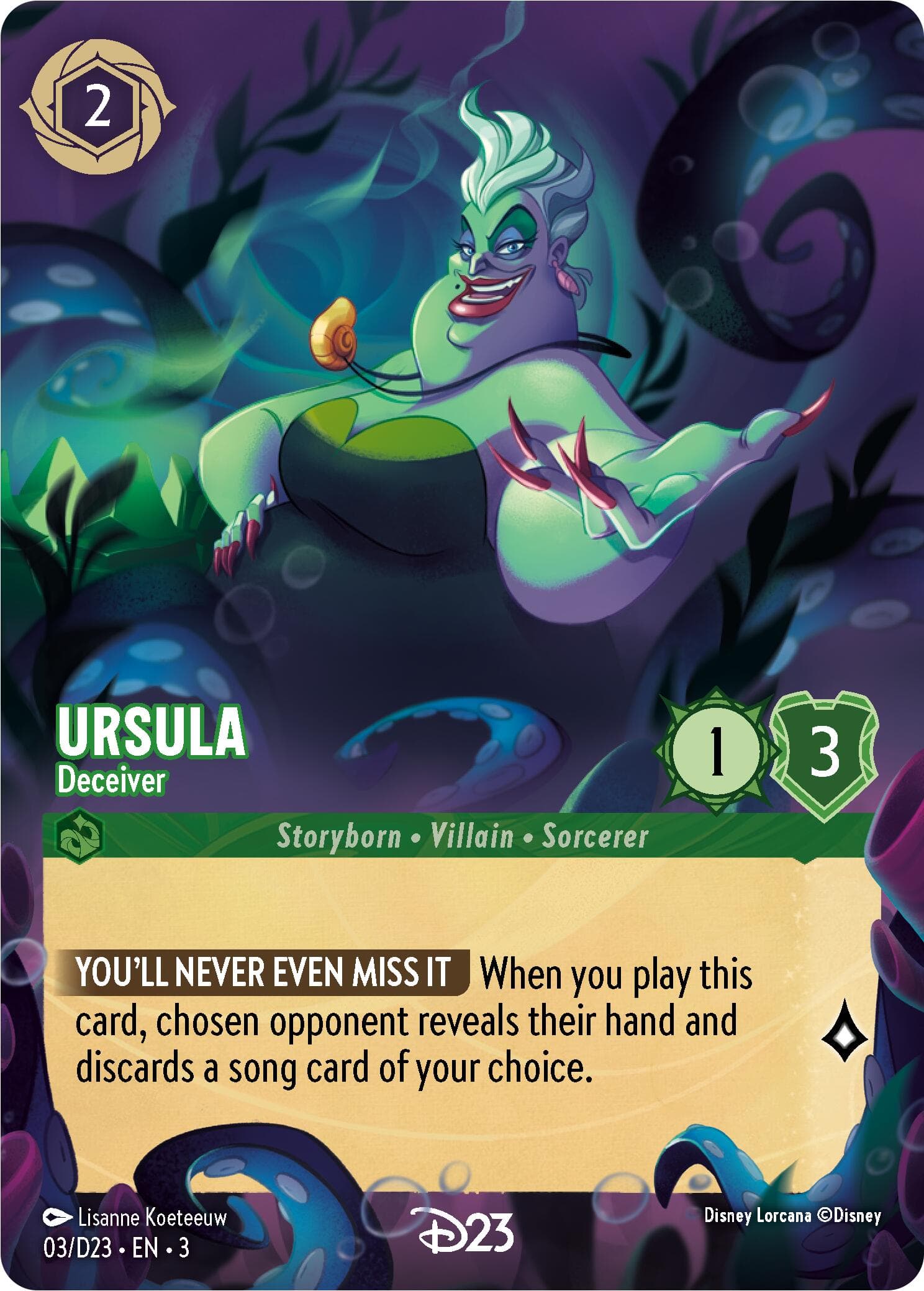 Ursula - Deceiver — D23 Promos card