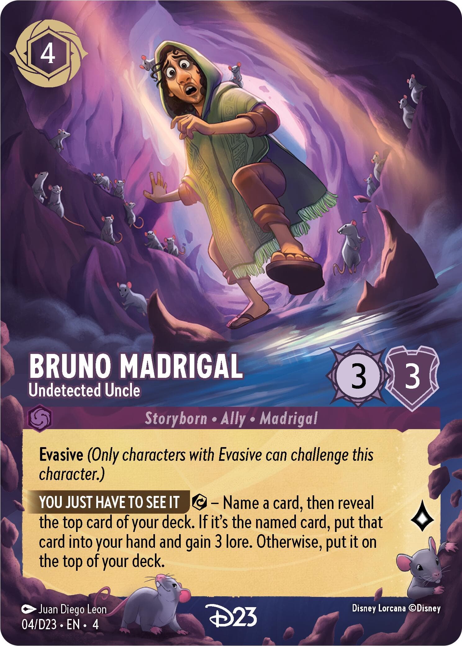 Bruno Madrigal - Undetected Uncle — D23 Promos card
