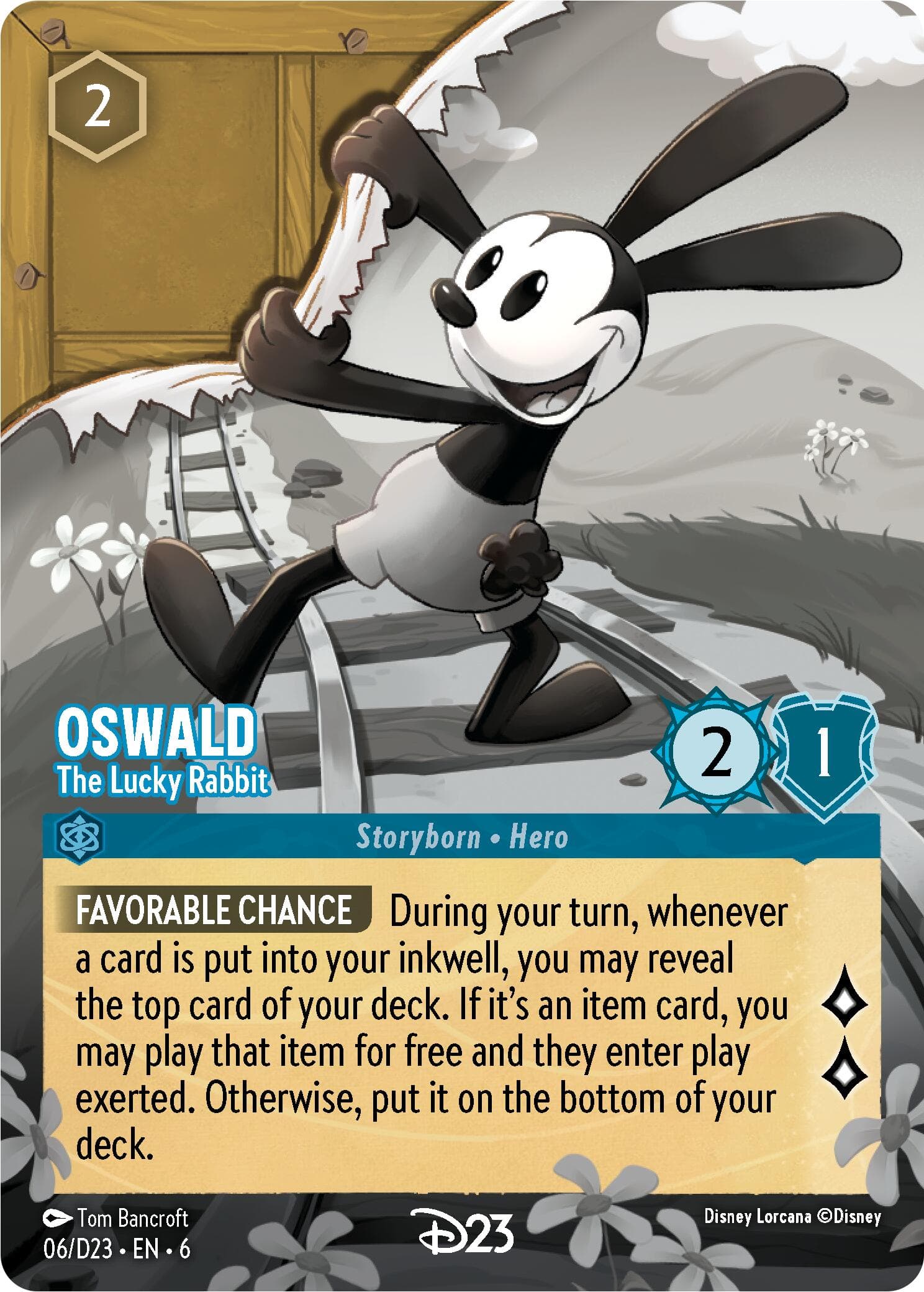 Oswald - The Lucky Rabbit — D23 Promos card