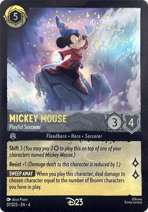 Mickey Mouse - Playful Sorcerer — D23 Promos card