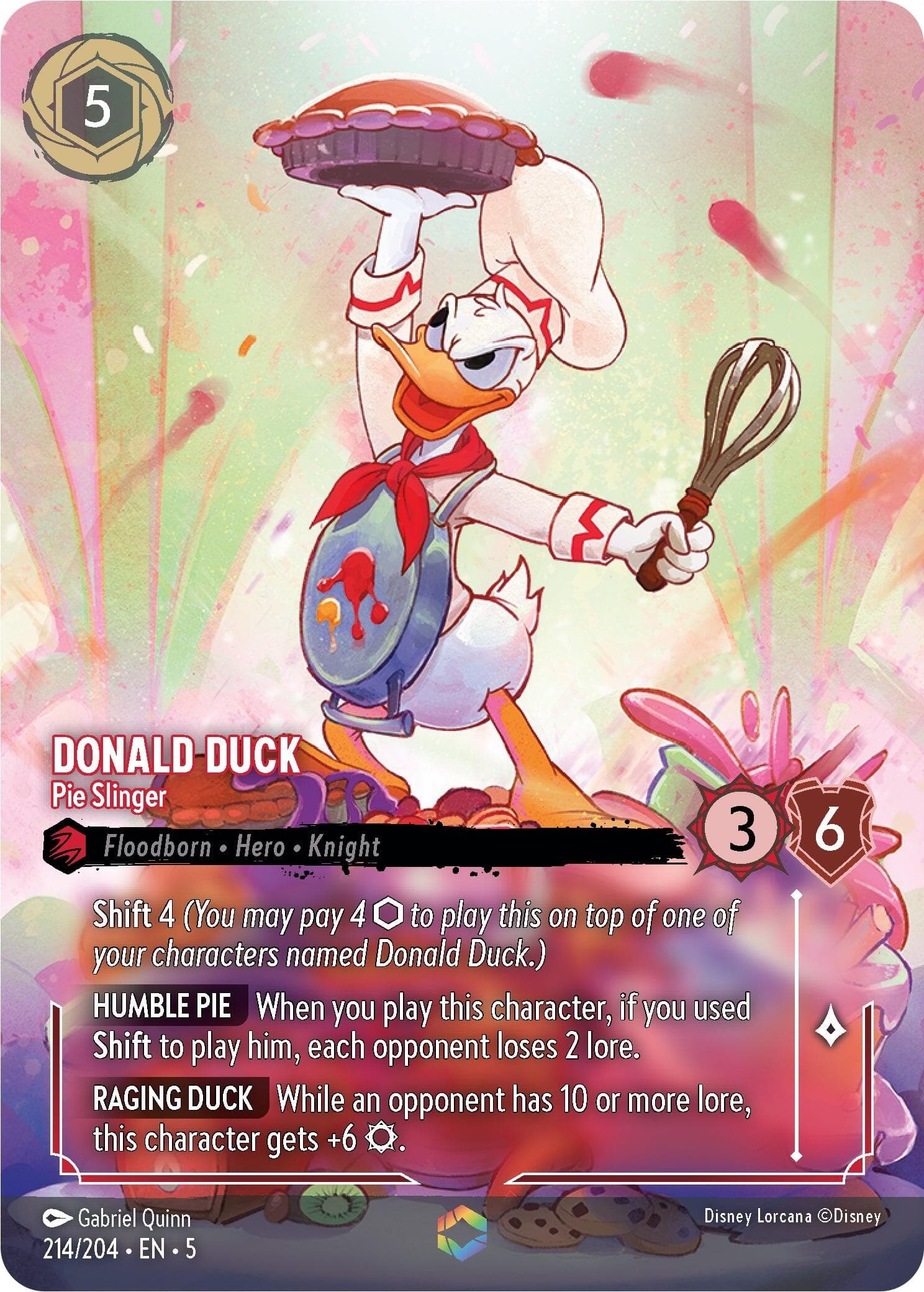 Donald Duck - Pie Slinger (Enchanted) — Shimmering Skies card