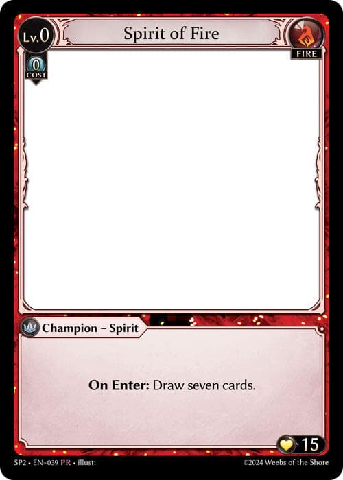 Spirit of Fire — Supporter Pack 2 card