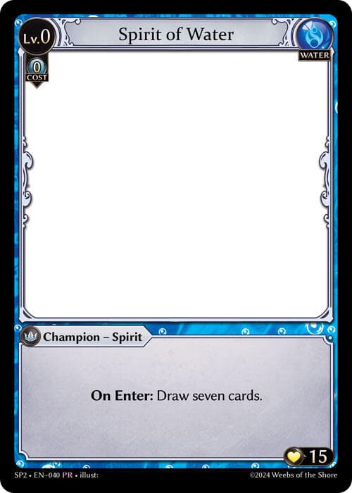 Spirit of Water — Supporter Pack 2 card