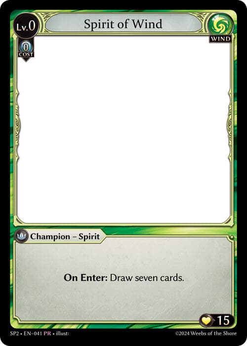 Spirit of Wind — Supporter Pack 2 card