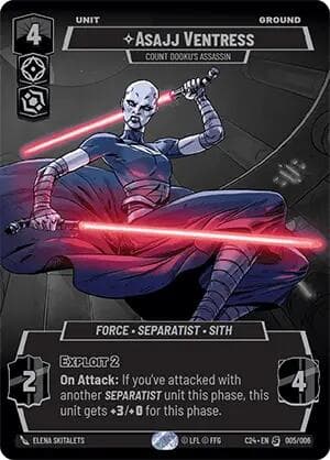 Asajj Ventress - Count Dooku's Assassin — 2024 Convention Exclusive card