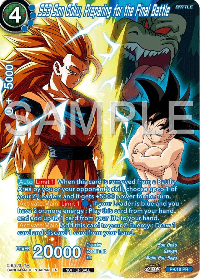 SS3 Son Goku, Preparing for the Final Battle (Full Art) (Deluxe Pack 2024 Vol.2) — Promotion Cards card