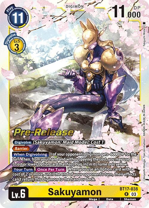 Sakuyamon — Secret Crisis Pre-Release Cards card