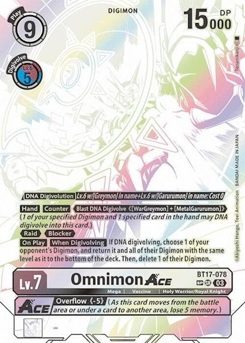 Omnimon ACE (Textured) — Secret Crisis card