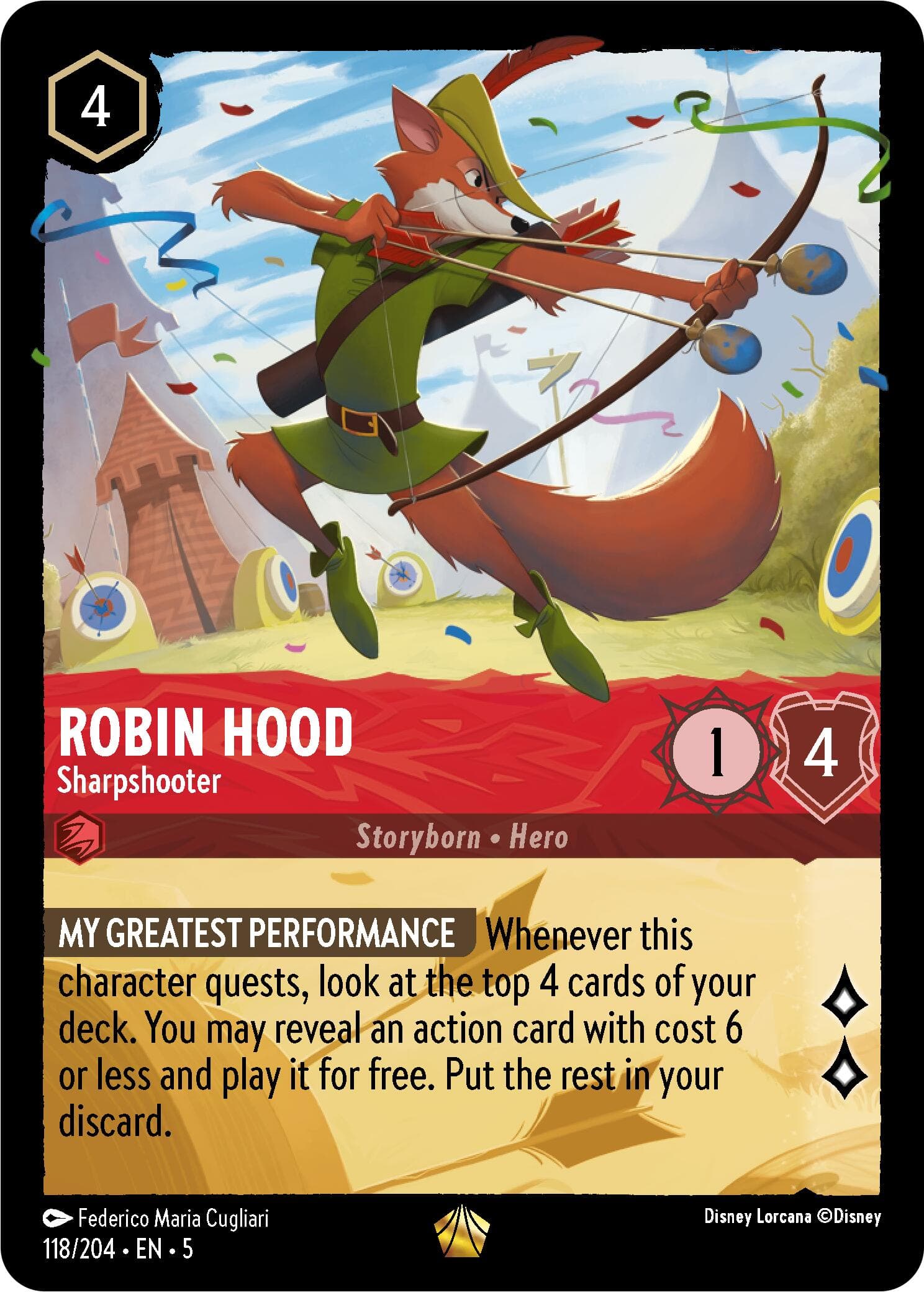 Robin Hood - Sharpshooter — Shimmering Skies card