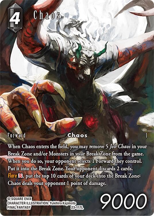 Chaos (Full Art) — Hidden Trials card