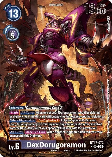 DexDorugoramon (Alternate Art) — Secret Crisis card