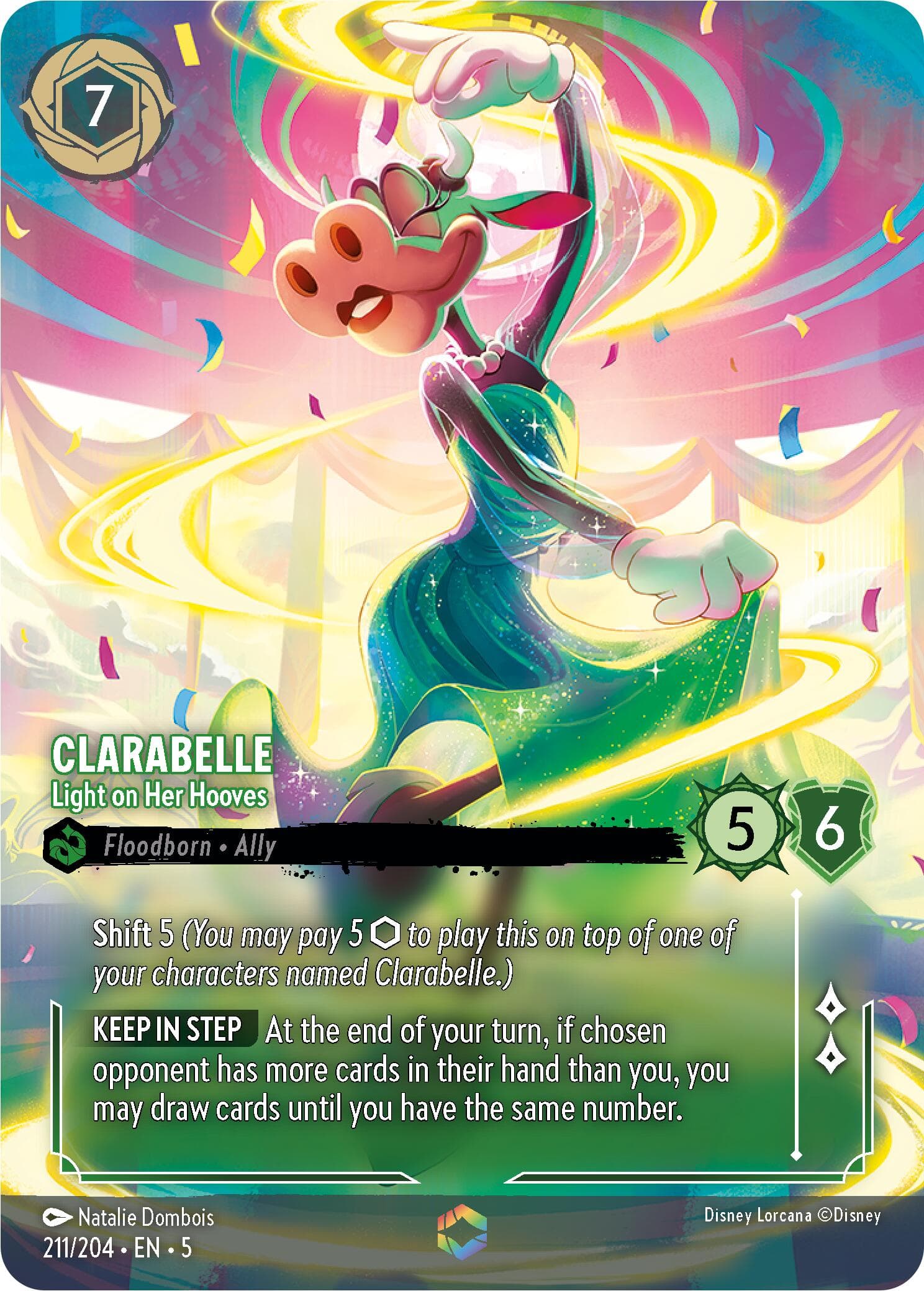 Clarabelle - Light on Her Hooves (Enchanted) — Shimmering Skies card