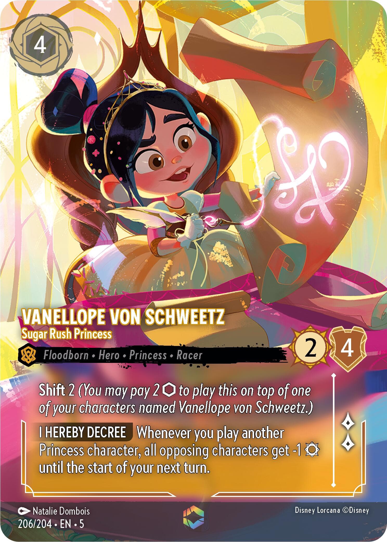Vanellope von Schweetz - Sugar Rush Princess (Enchanted) — Shimmering Skies card