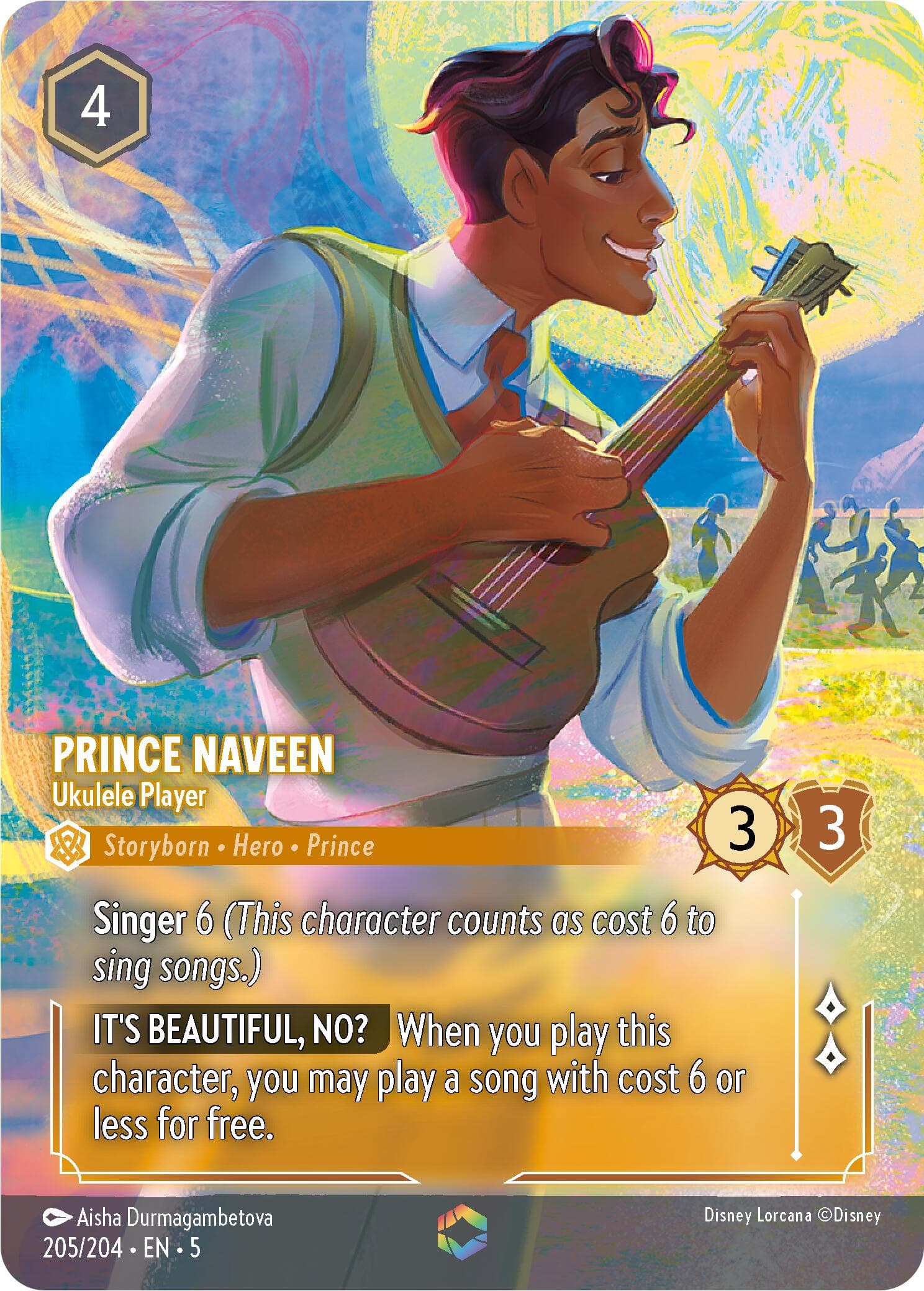Prince Naveen - Ukulele Player (Enchanted) — Shimmering Skies card