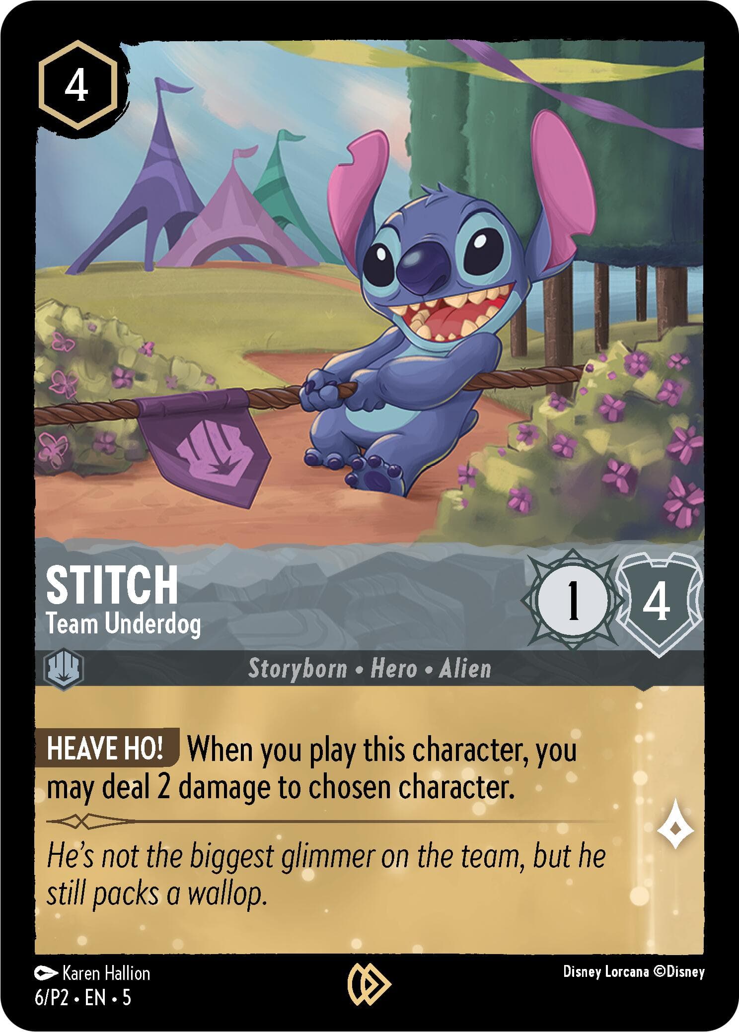 Stitch - Team Underdog — Disney Lorcana Promo Cards card