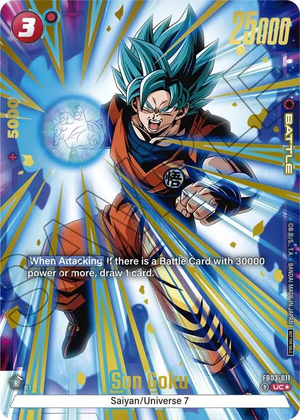 Son Goku - FB03-011 (Championship Pack 02) (Gold) — Tournament and Championship Promos card