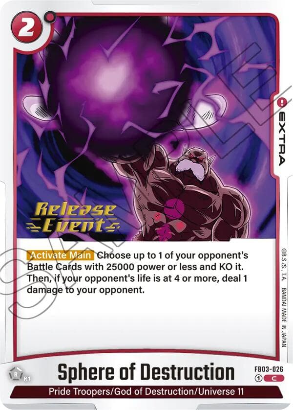 Sphere of Destruction — Raging Roar Release Event Cards card