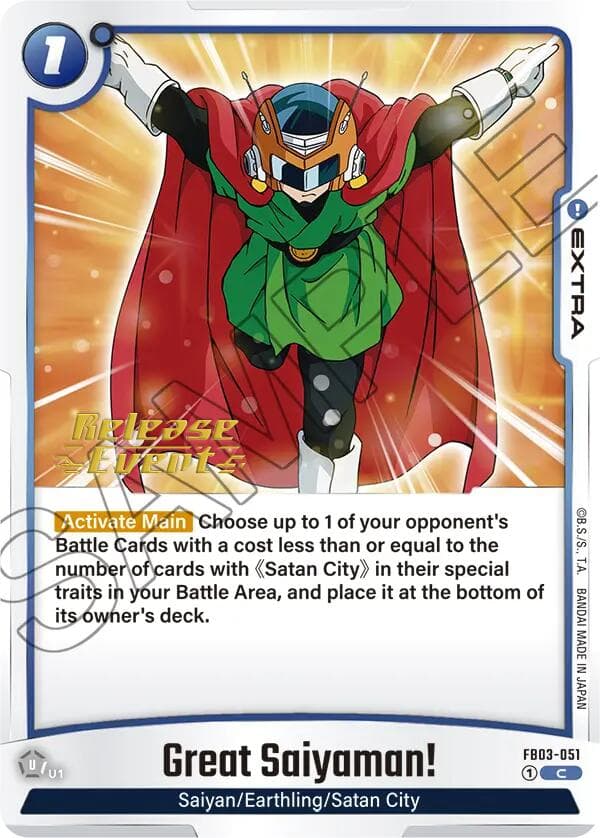 Great Saiyaman! — Raging Roar Release Event Cards card