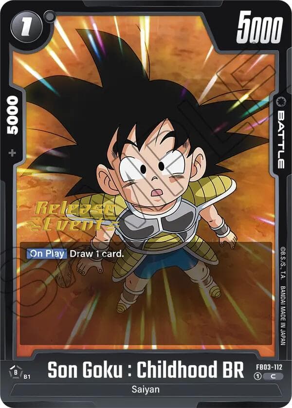 Son Goku : Childhood BR — Raging Roar Release Event Cards card