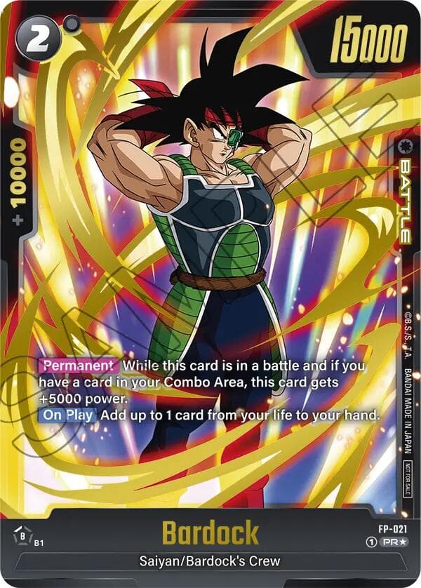 Bardock - FP-021 (Gold) — Fusion World Promotion Cards and Packs card