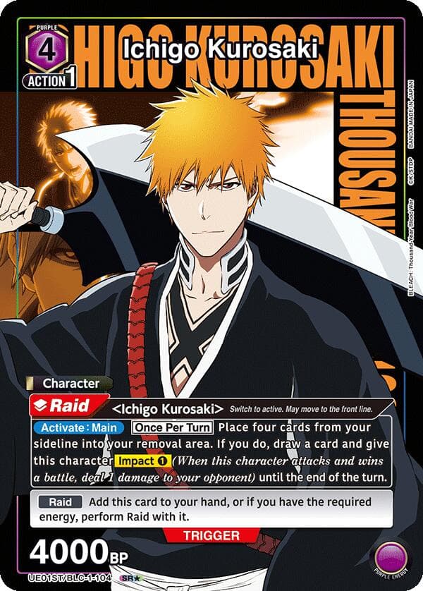 Ichigo Kurosaki (104) (SR*) — UE01ST: BLEACH: Thousand-Year Blood War Starter Deck card