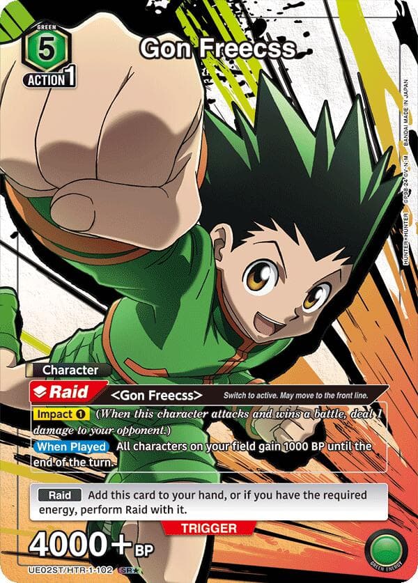 Gon Freecss (102) (SR*) — UE02ST: HUNTER X HUNTER Starter Deck card