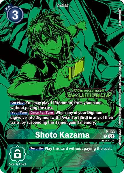 Shoto Kazama (August 2024 Evolution Cup Participant) — Digimon Promotion Cards card
