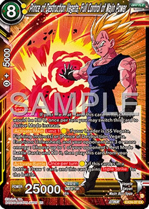 Prince of Destruction Vegeta, Full Control of Majin Power — Expansion Deck Box Set 24: Premium 7th Anniversary Box 2024 card