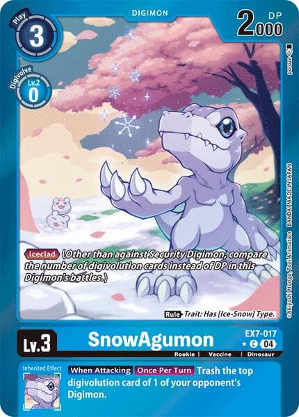 SnowAgumon (Foil) — Digimon LIBERATOR card