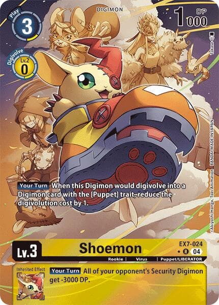 Shoemon (Alternate Art) — Digimon LIBERATOR card