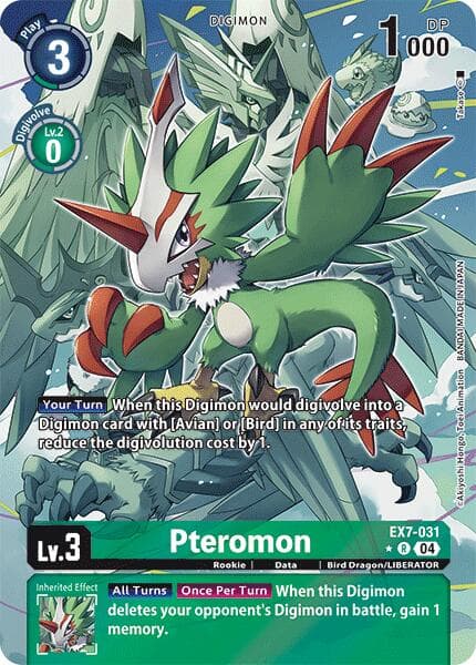 Pteromon (Alternate Art) — Digimon LIBERATOR card