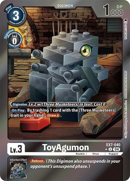 ToyAgumon - EX7-040 (Foil) — Digimon LIBERATOR card