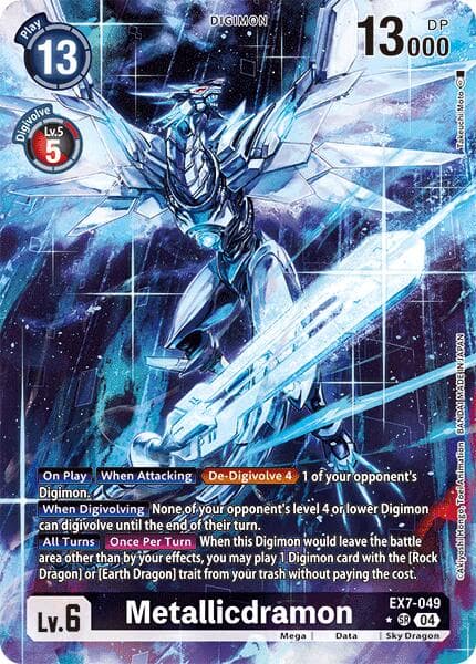 Metallicdramon (Alternate Art) — Digimon LIBERATOR card