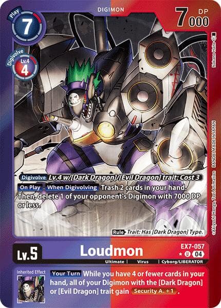Loudmon (Foil) — Digimon LIBERATOR card