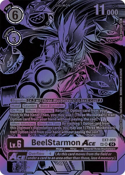 BeelStarmon ACE (Textured) — Digimon LIBERATOR card