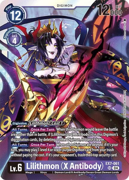 Lilithmon (X Antibody) — Digimon LIBERATOR card