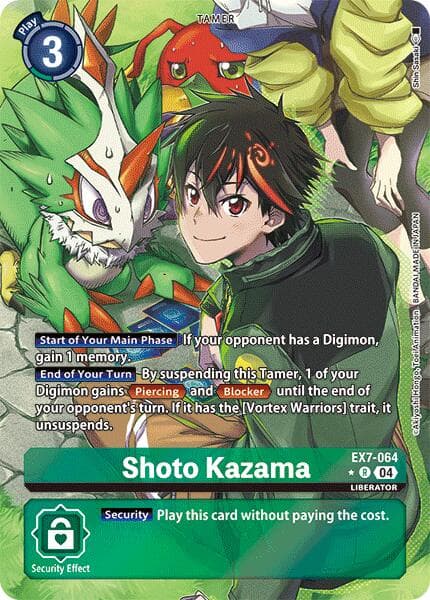 Shoto Kazama (Alternate Art) — Digimon LIBERATOR card