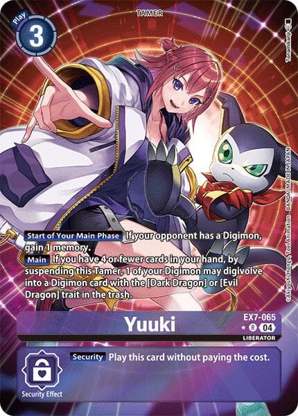 Yuuki (Alternate Art) — Digimon LIBERATOR card