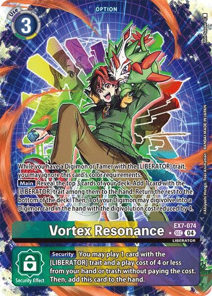 Vortex Resonance (Alternate Art) — Digimon LIBERATOR card