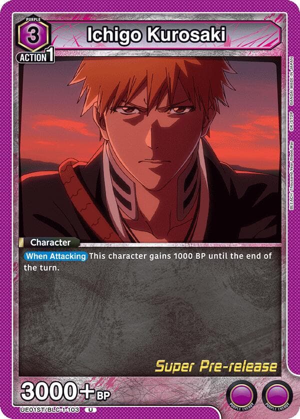 Ichigo Kurosaki (103) — UE01ST: BLEACH: Thousand-Year Blood War Super Pre-Release Starter Deck card